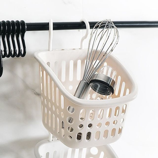 키밍 정사각형 수납 정리 바구니 걸이형 수납함