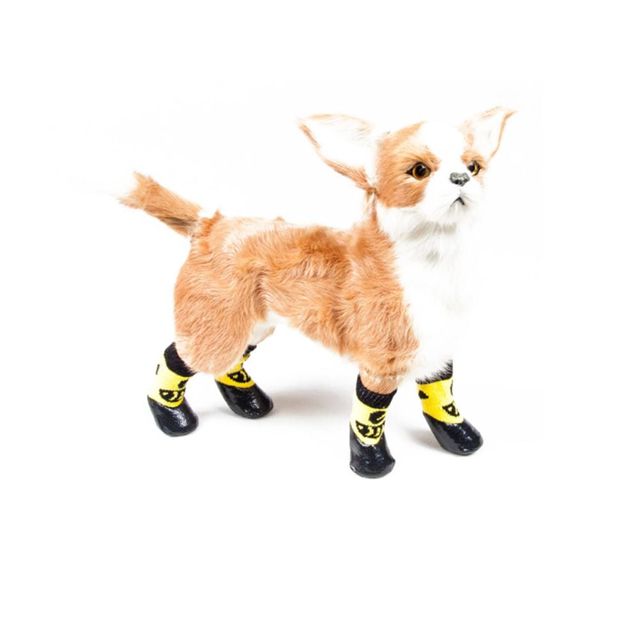 반려견 미끄럼 방지 고무 밑창 양말 강아지 전용