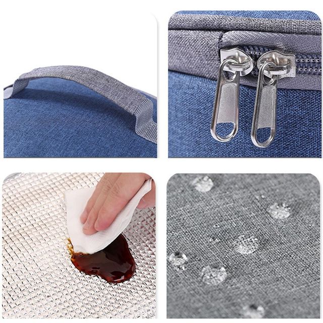 원형 보온 보냉 도시락 가방 토트백 캠핑 여행용