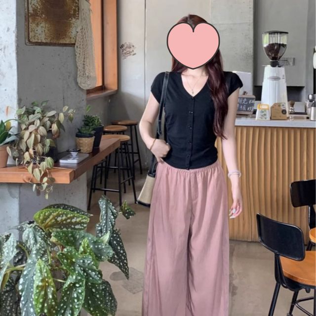 여름 페이크가디건 셔링라인 반팔 니트 JSC-d0085