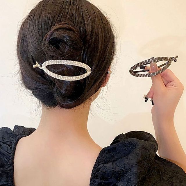 오벌 진주 큐빅 헤어핀 OSM-1006794