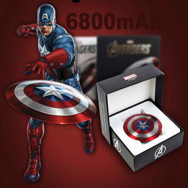 캡틴아메리카 쉴드 6800mAh 보조배터리