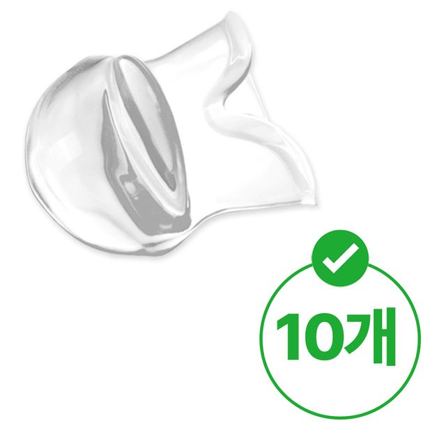 혀에끼우는 수면보조기구 투명실리콘 혀스토퍼 10개