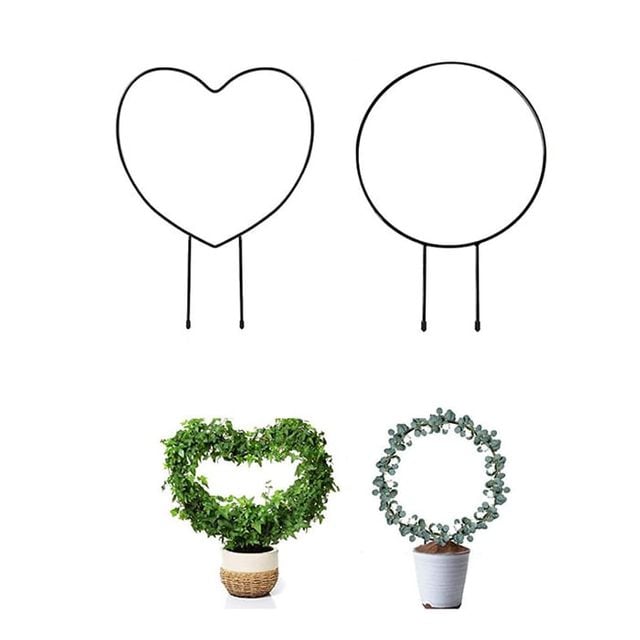 식물지지대 넝쿨 지주대 3p 꽃 화분 원형 하트형