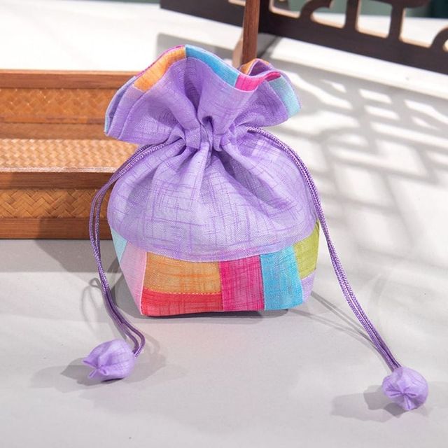 전통 조각보 미니 주머니 복주머니 선물용 핸드메이드 소품