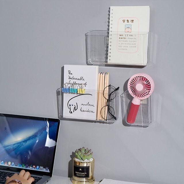 키밍 다용도 벽걸이 휴대폰 리모콘 거치대 수납함