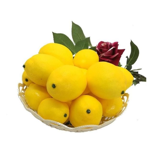 레몬 과일 촬영 소품 홈카페 장식 모형