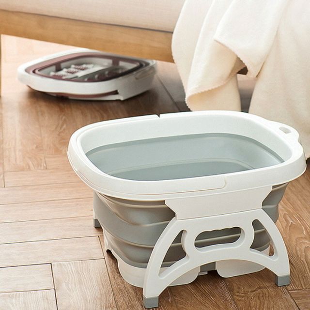 폴딩 족욕기 지압 각질제거