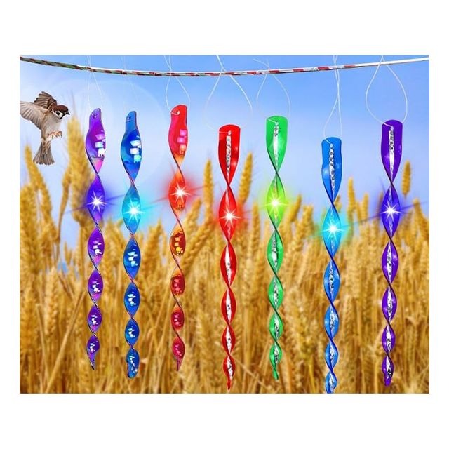 키밍 조류퇴치 반사 회전막대 10p 과수원 새몰이 30cm