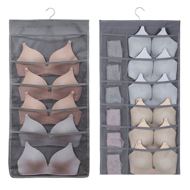 옷장걸이 속옷양말수납 주머니 보관대 15칸 30칸선택