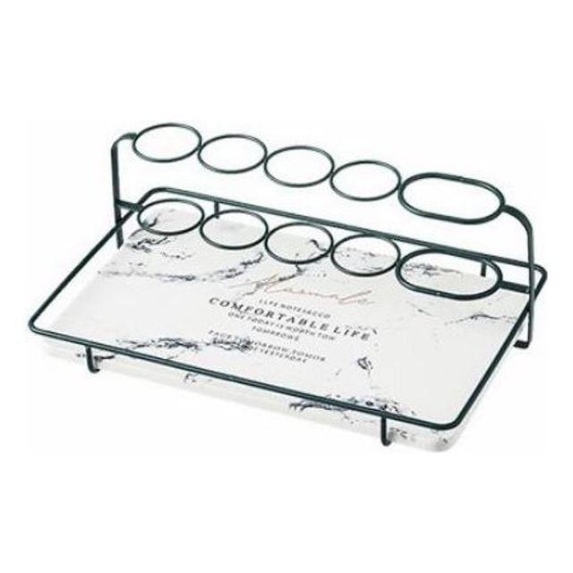 대리석 규조토 욕실 트레이 칫솔 받침대 다용도 디자인