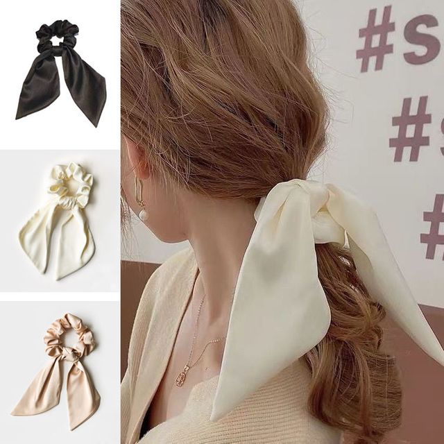 베이직 실크 스카프 헤어끈 ELH-017