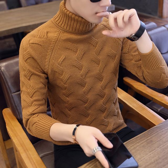 [해외] 스웨터 남자 폴라 가을 겨울 캐시미어 니트처럼 한국