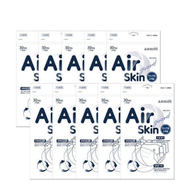 마스크 오염 방지 시트 화장 악취 패드 30매 10팩