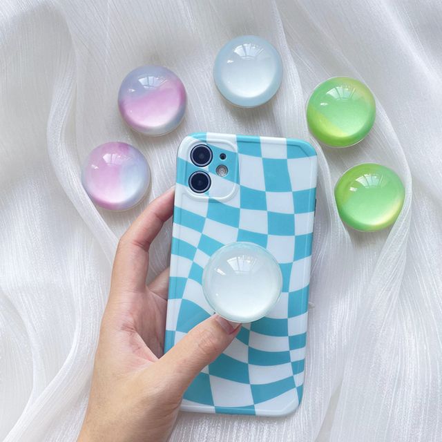 반구 투명 물방울 레진 스마트톡 핸드폰 거치 그립