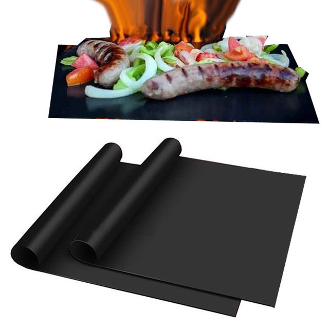 바베큐 BBQ 그릴매트 달라붙지않는 유리섬유 2매
