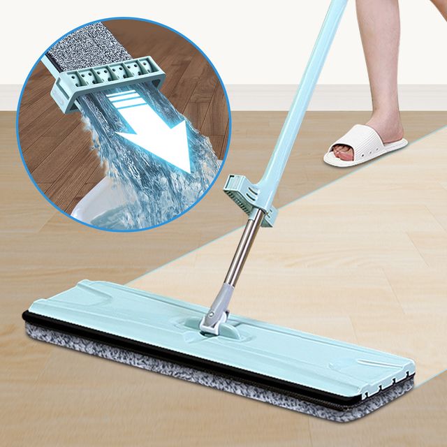 노터치 막대 걸레 거실 강당 바닥청소 물밀대