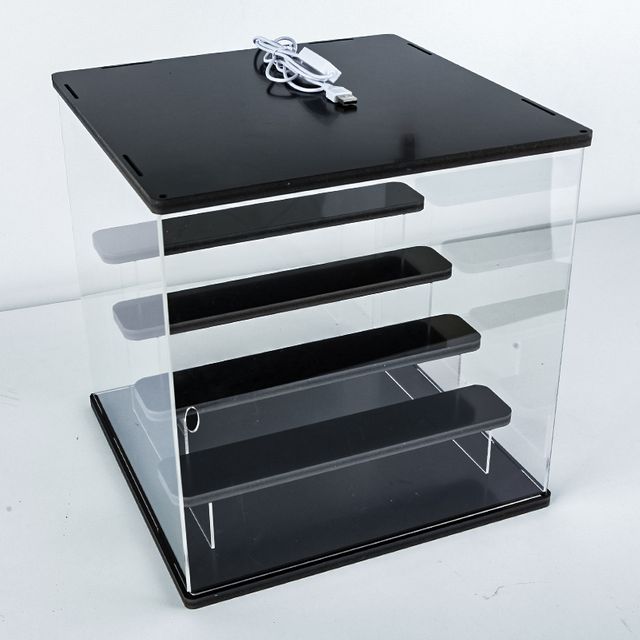 4층 피규어 조명 LED 투명 장식장 진열장 케이스