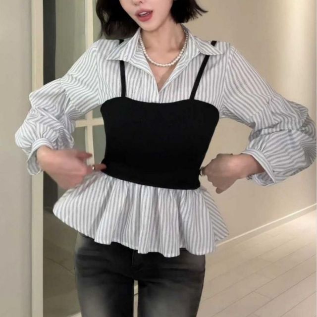 뷔스티에 레이어드 셔츠 HPC-1007865