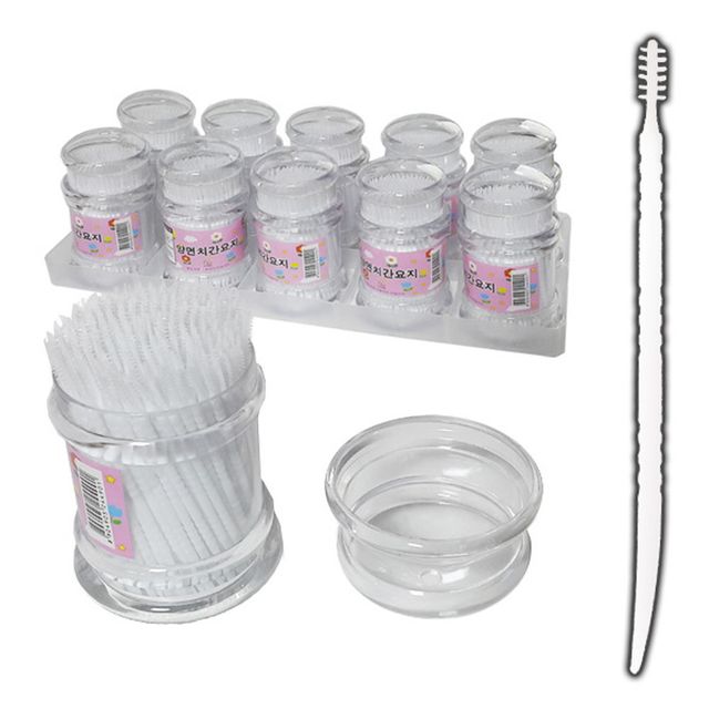 플라스틱 이쑤시게 이쑤시개 양면치간요지 10통