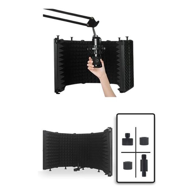 키밍 5단 마이크 흠음재 녹음장비 접이식 소음 단품