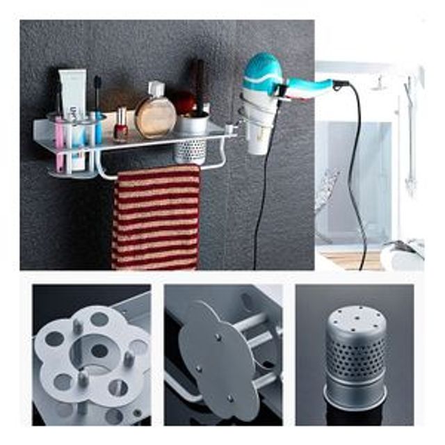 키밍 헤어 드라이기 거치대 걸이 욕실선반 D/E/F형