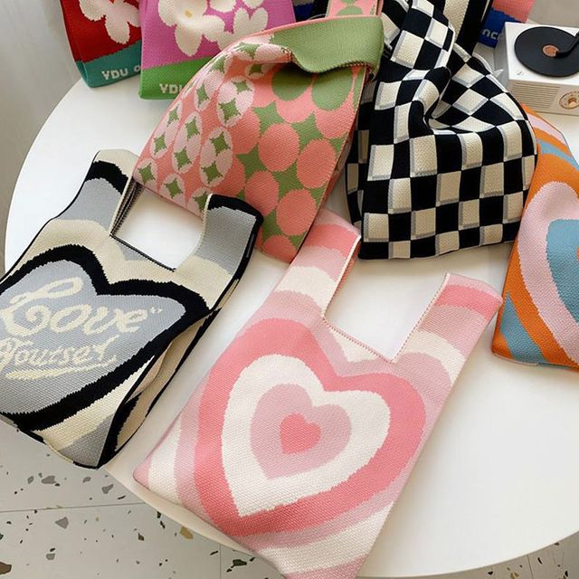 스트랩 손목 니트 파우치 가방 7color DK-1003452