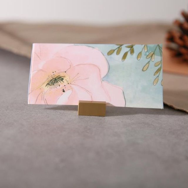 초미니 골드 명함거치대 다용도 메모 꽂이