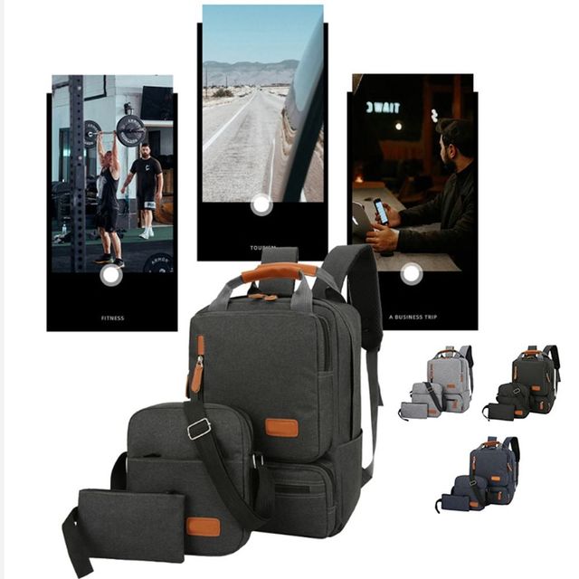 키밍 남자 직장인 여행 백팩 세트 출장 캠핑 배낭 보관용