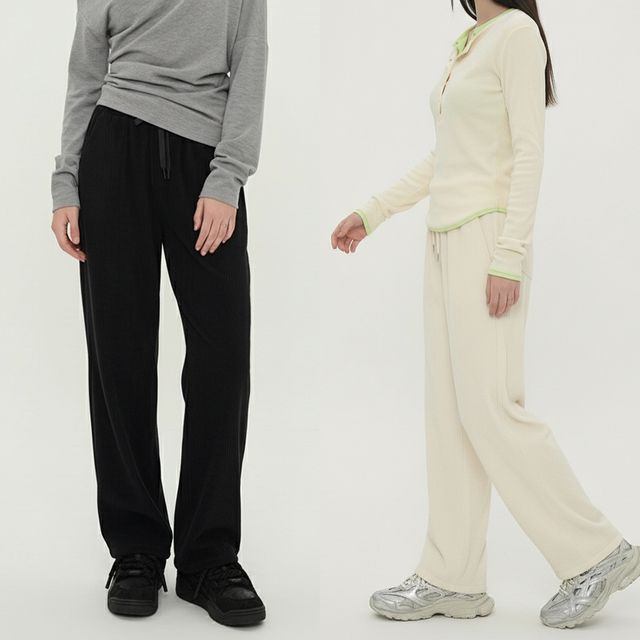 여성 코듀로이 밴딩 밑단 스트링 투웨이 팬츠 JEB-1007077