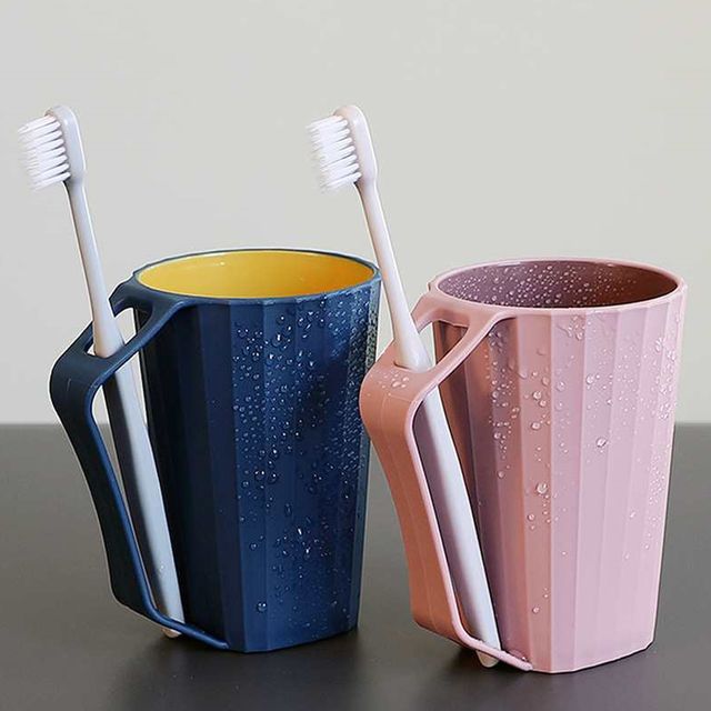 화장실 치약 칫솔거치대 플라스틱 양치컵 세트