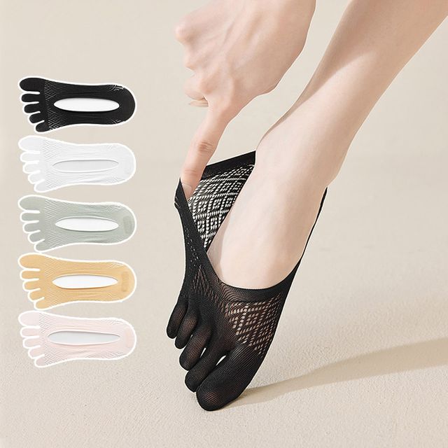 여성 펀칭 메쉬 발가락 덧신 ELY-1078