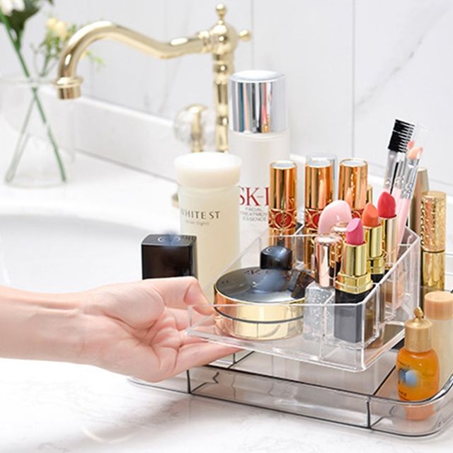 키밍 아크릴 화장품 정리함 수납 보관함 책상 화장대 오거나이저