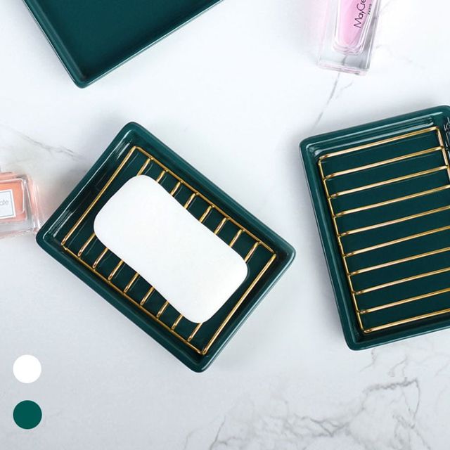 키밍 세라믹 비누 트레이 비누받침 비누홀더 고급스러운 디자인