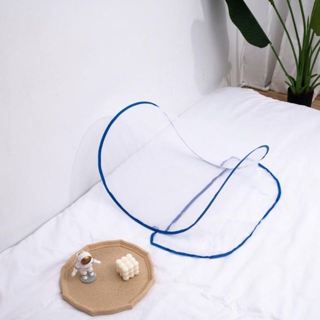 휴대용 원터치 모기장 방충망 싱글 침대용