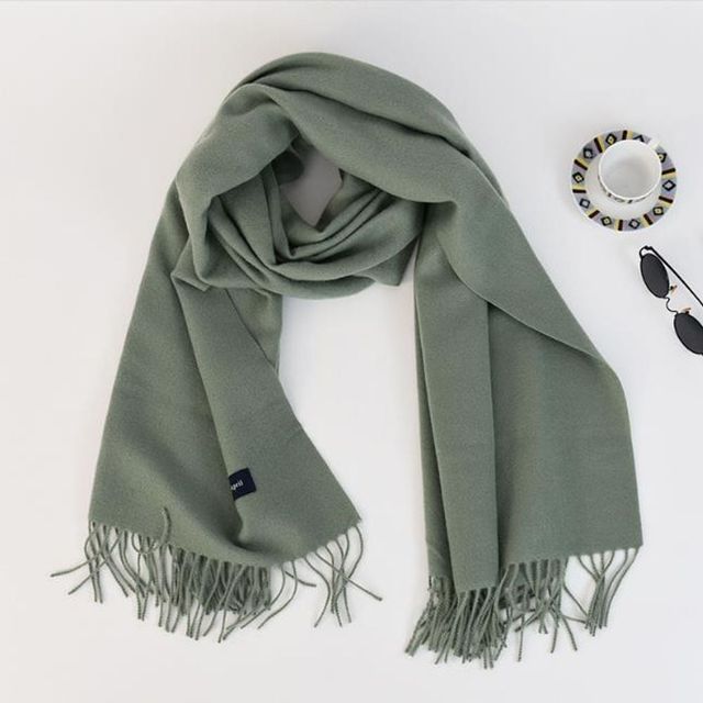 부드러운 니트 머플러 커플 숄 선물용 목도리