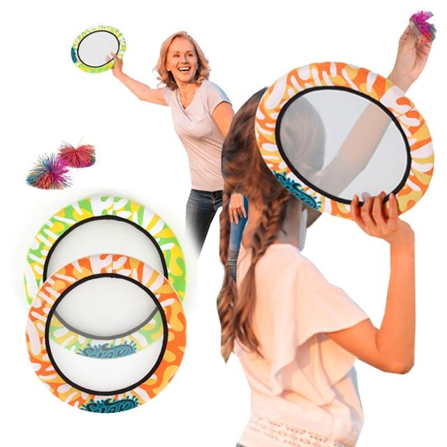 i워너133 바운싱 패드 2in1 원반던지기 해변 라켓놀이