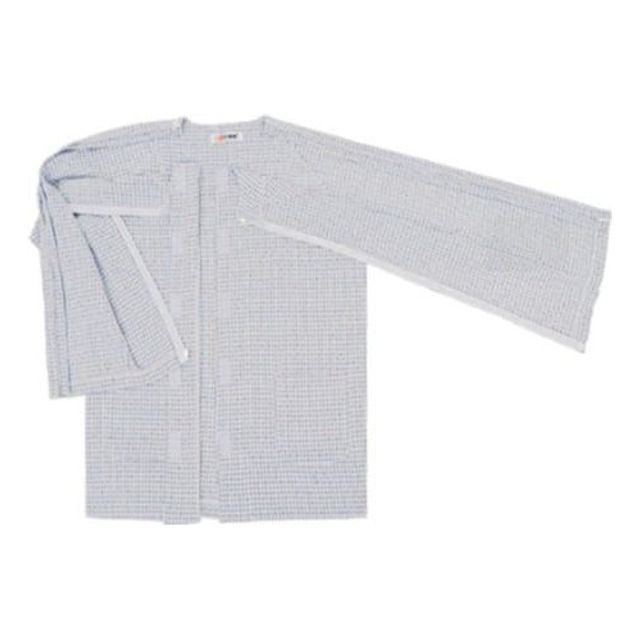 환자 치료복 지퍼형 트임 상의 검진복 편안한 착용감