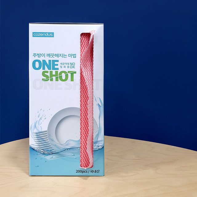 빨아쓰는 부직포 행주 대용량 200매 롤 MIR-1006384