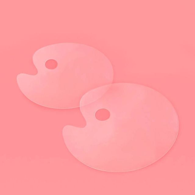 투명 아크릴 미술 팔레트 손잡이 수채화 색판