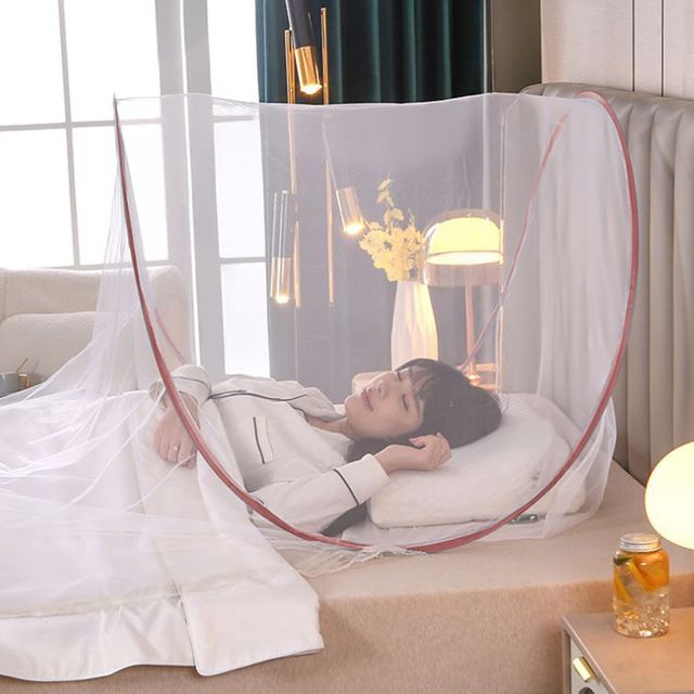 원터치 모기장 야외 캠핑 접이식 촘촘한 돔형 캐노피