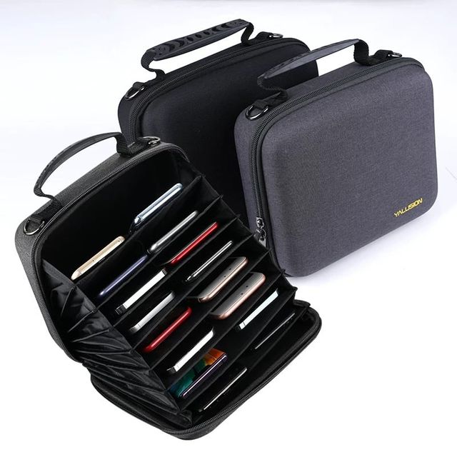 휴대폰 수납 가방 14구 크로스백 휴대폰 스마트폰 보관백 학원수납함