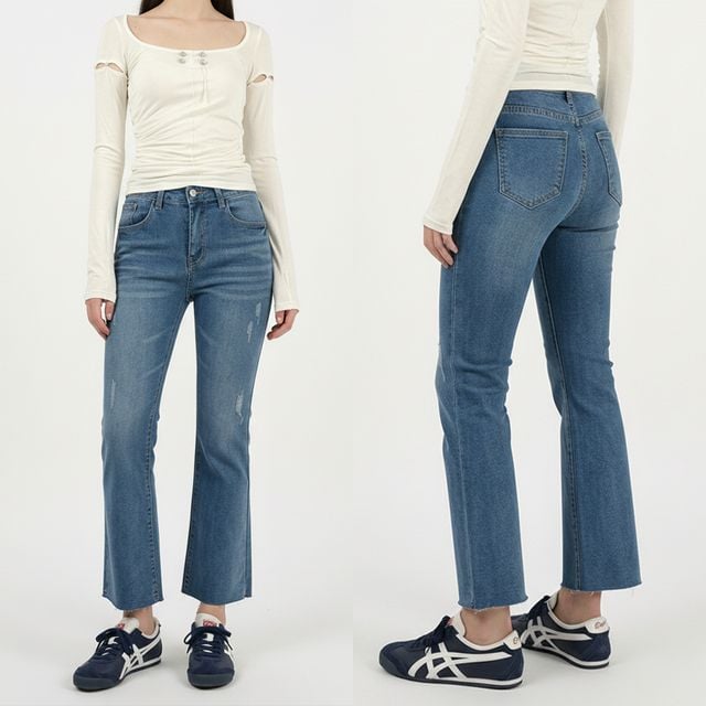 여성 빈티지 부츠컷 스판데님 팬츠 JEB-1007321