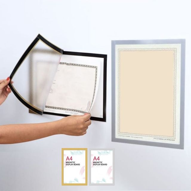 키밍 게시물 안내문 자석 프레임 3p 꽂이판 알림판