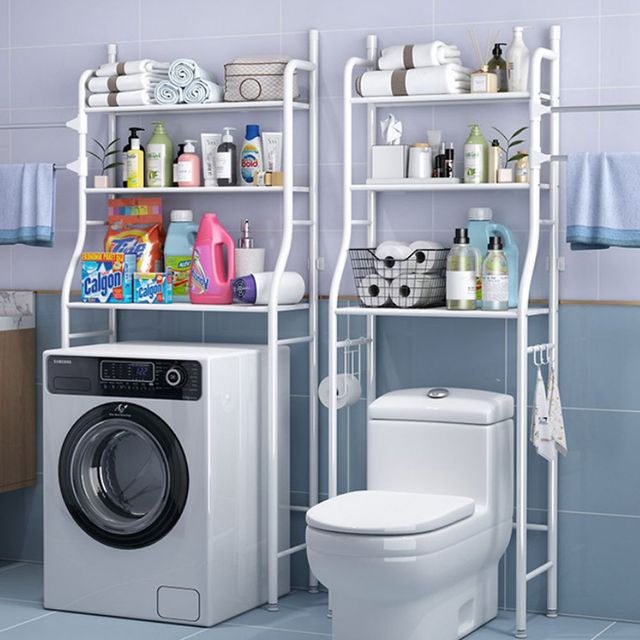 욕실 변기 선반 수납함 3단 고정형 행거