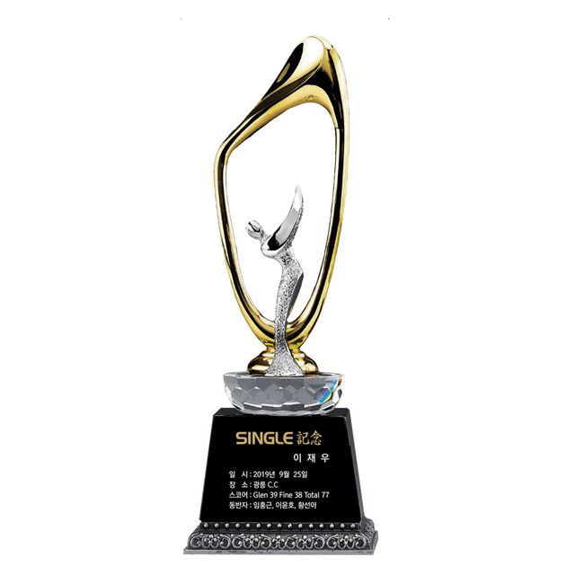 크롬골프패 SW92 트로피 기념패 상패 싱글패 홀인원