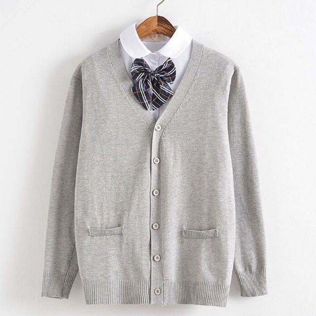 학생 캐주얼 가디건 니트 스쿨룩 단체복