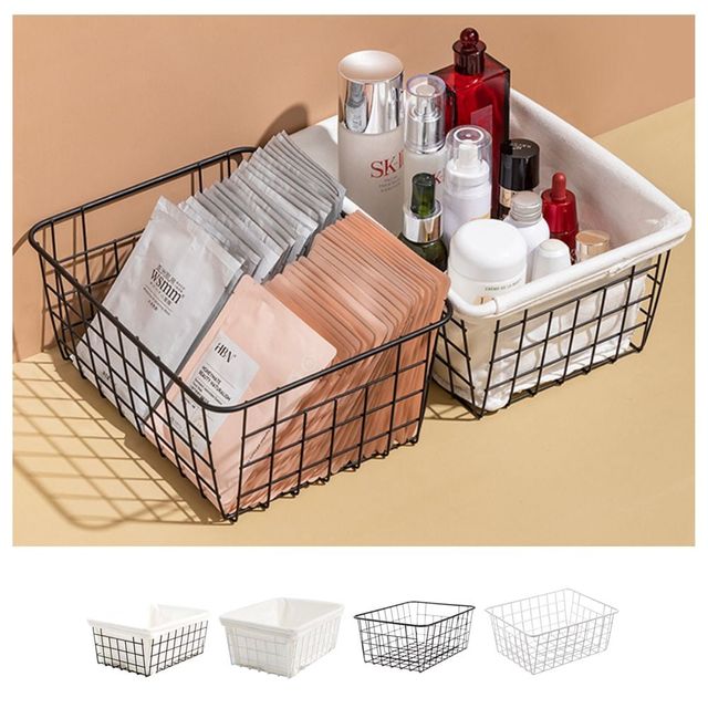 키밍 다용도 철제 수납 바구니 주방 욕실 정리함
