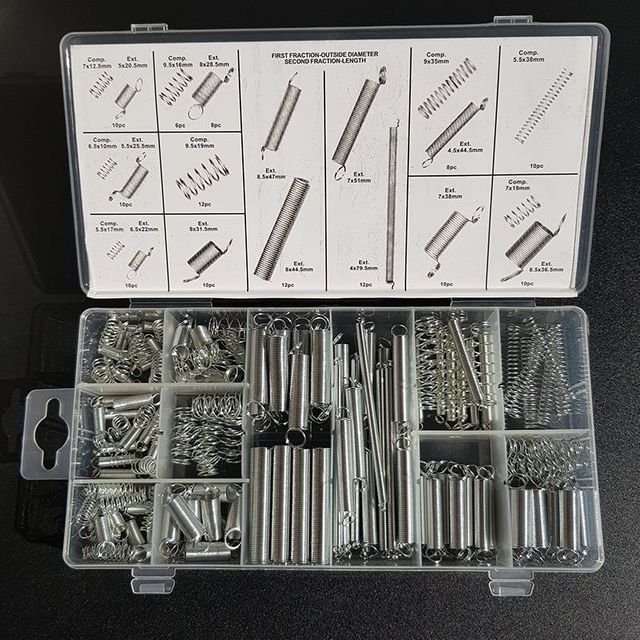 용수철 스프링 200PCS DIY재료 체결용품 압축 다용도