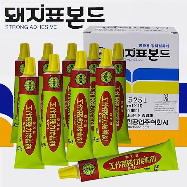 돼지표 공작용 강력본드 30ml접착제 10개팩